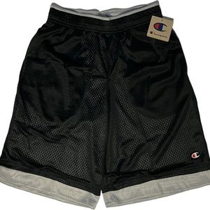 Champion black grey basketball shorts